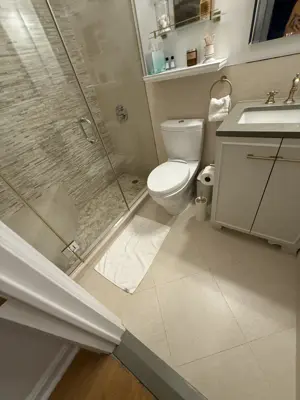 Bathroom fixture installation and setup