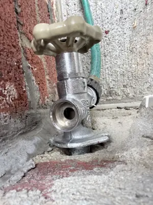 New faucet installation and plumbing connection