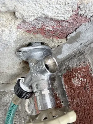 New faucet installation and plumbing connection