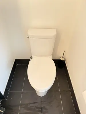 Toilet installation and plumbing connection