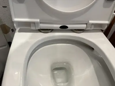 Toilet installation and plumbing connection